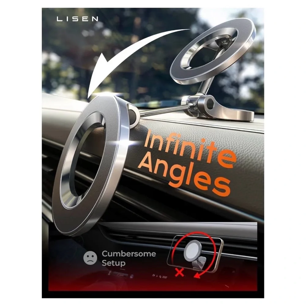 Magnetic Car Mount for Car Dashboard (A236)